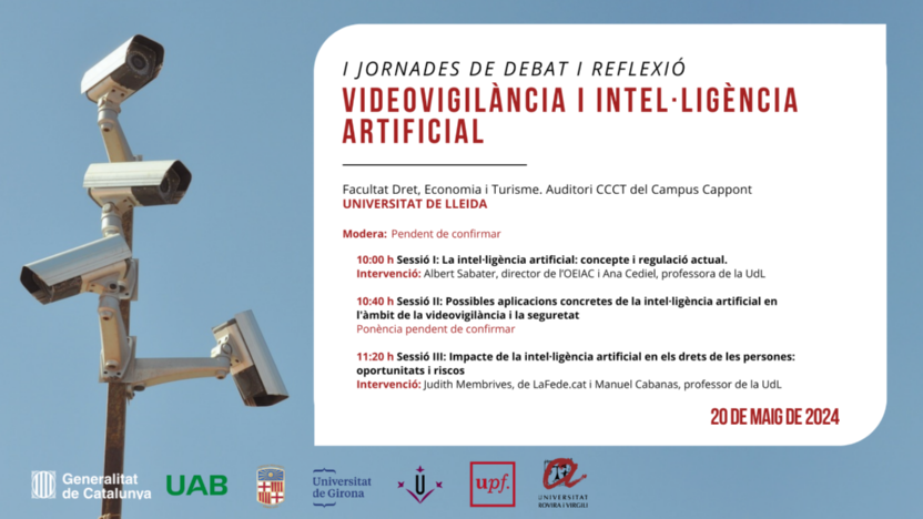 Cartel Videovigilancia Lleida UdL